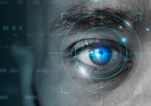 Retinal,Biometrics,Technology,With,Manrsquo;s,Eye,Digital,Remix